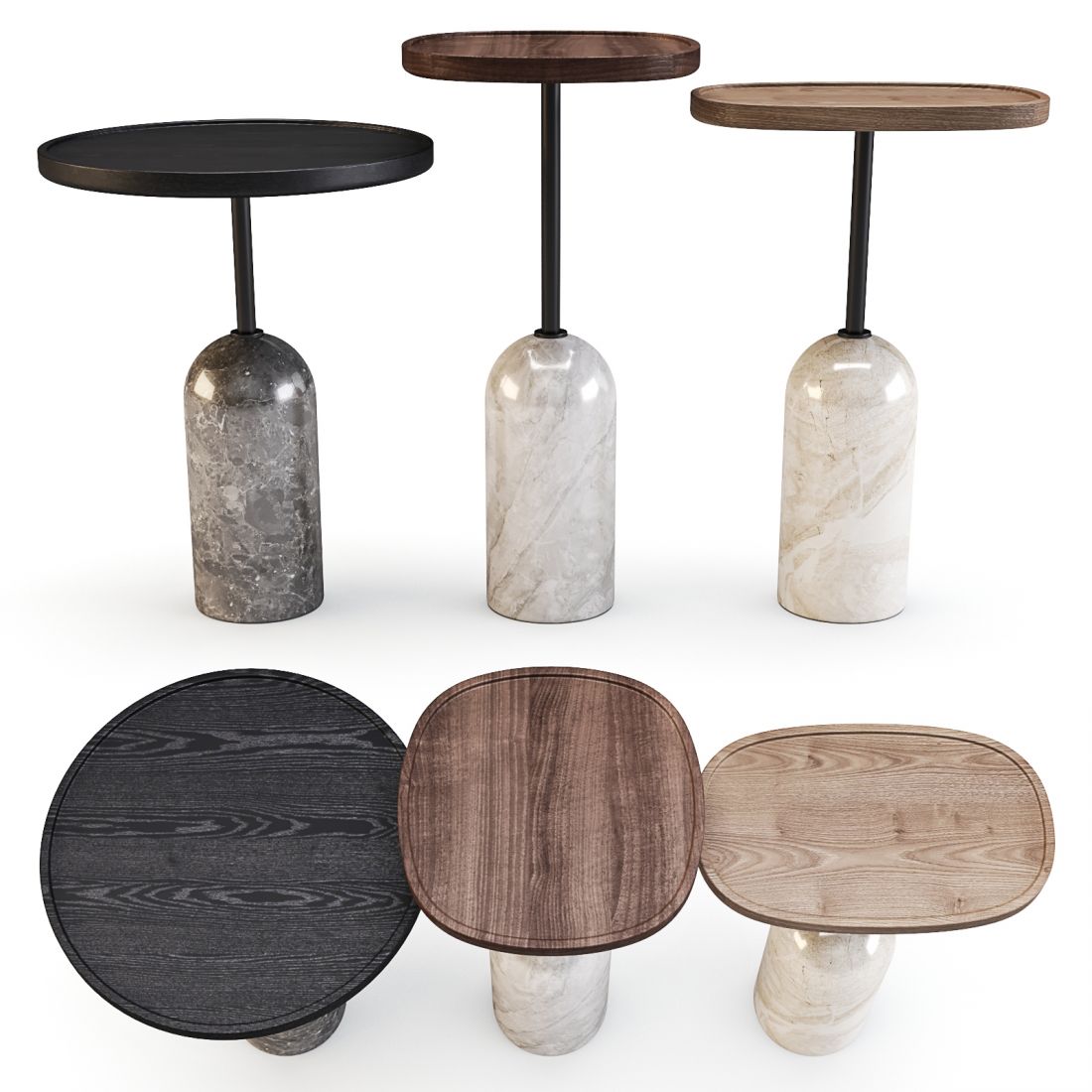 Porada: Ekero - Side Tables 3D Model for Corona | CGMood