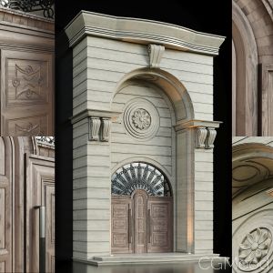 Luxury Entrance Portal (facade And Door)