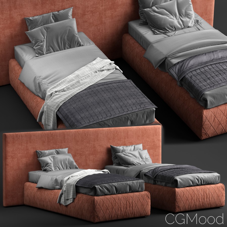 Tuyo Bed By Meridiani - 3D Model for VRay