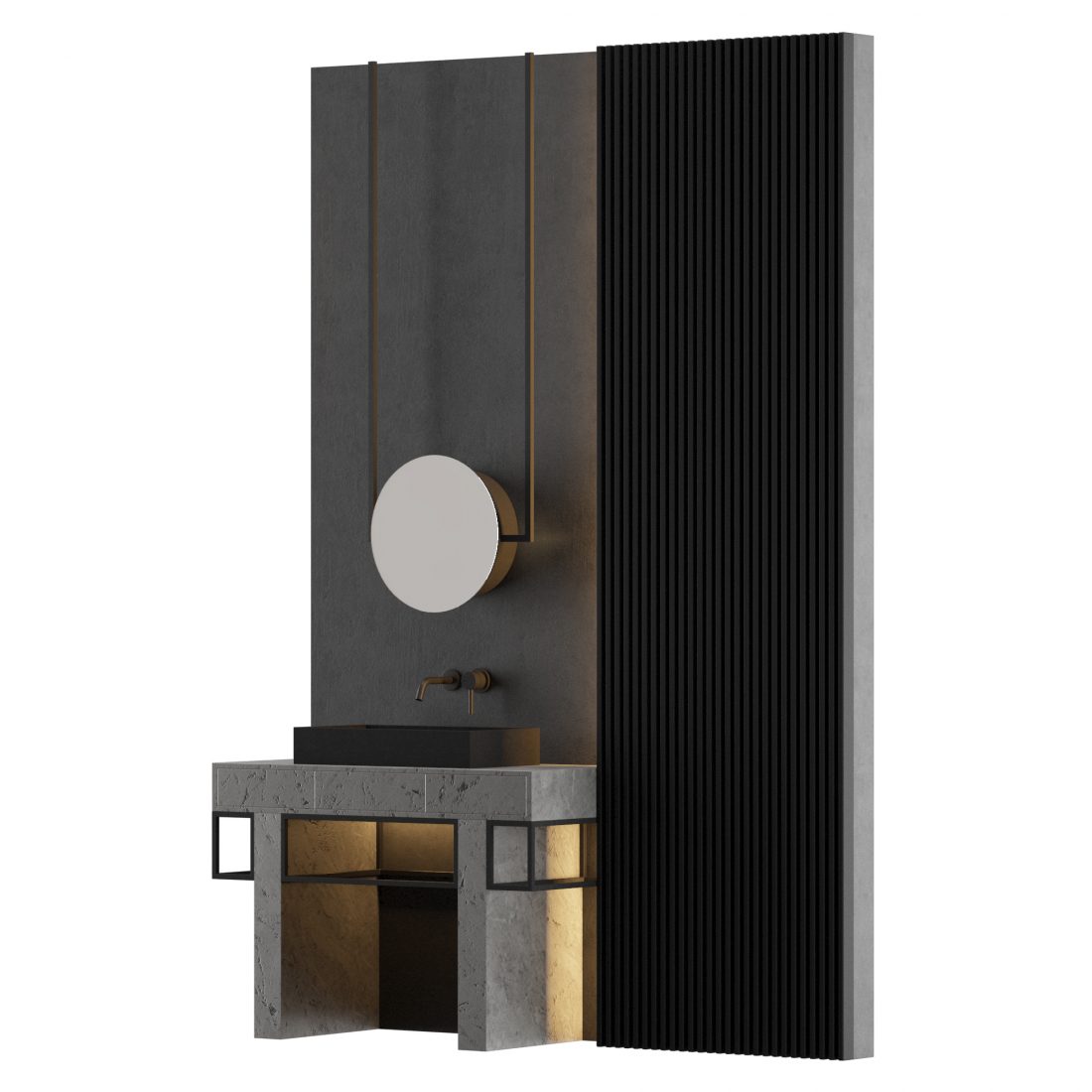 Modern - Grey Bathroom_19 3D Model for VRay, Corona | CGMood