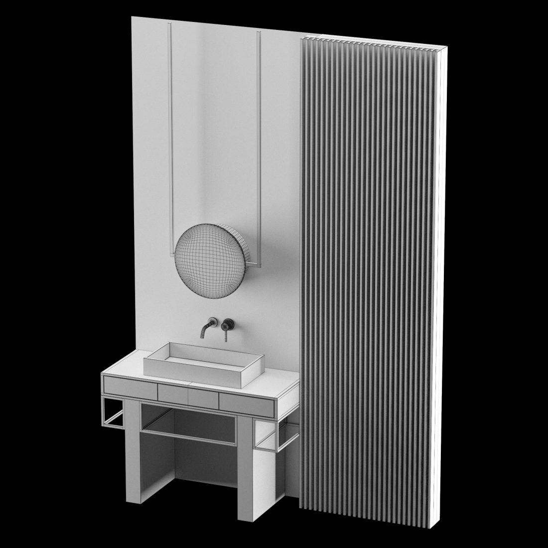 Modern - Grey Bathroom_19 3D Model for VRay, Corona | CGMood