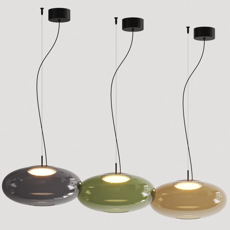 Leds C4 Plat Pendant Lamp 3D Model for VRay, Corona | CGMood