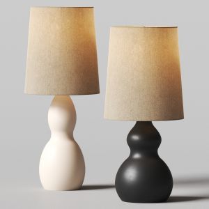 West Elm Modern Gourd Table Lamps