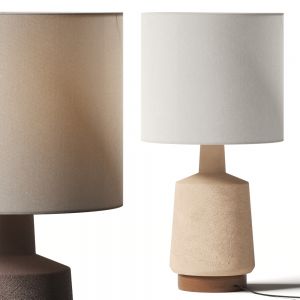 West Elm Wood & Ceramic Table Lamp