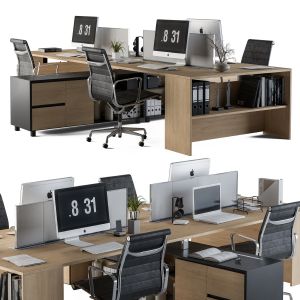 Office Furniture Manager Set Wooden