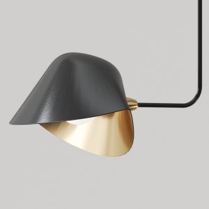 Serge Mouille Bibliotheque Courbe Lamp