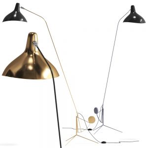 Mantis Bs1 Gr-bl Floor Lamp By Dcw éditions