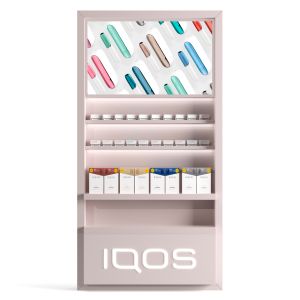 Showcase For The Sale Of Iqos With Sticks