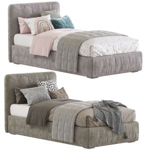 Set 182 Bed with a soft headboard 12