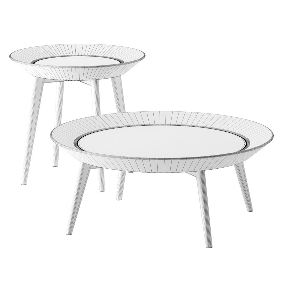 Iris Coffee Tables By Enne - 3D Model for Corona