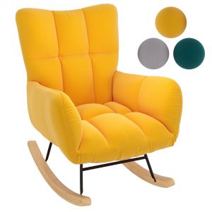 Homary-modern Upholstered Rocking Chair