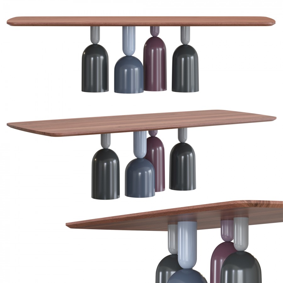 Bonaldo Cop 280 Dining Table - 3D Model for VRay, Corona