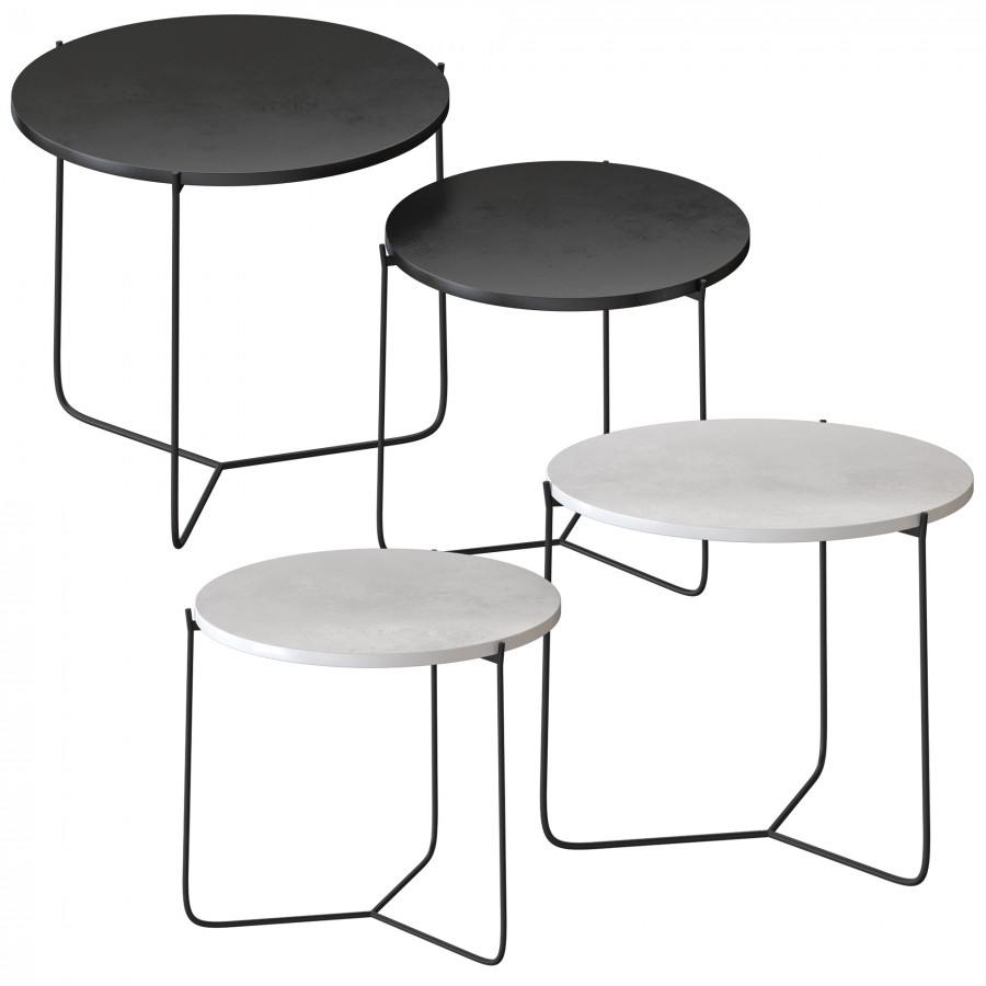 Coffee Tables Set 3D Model for VRay, Corona | CGMood