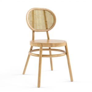 Rattan Wicker Wooden Chair