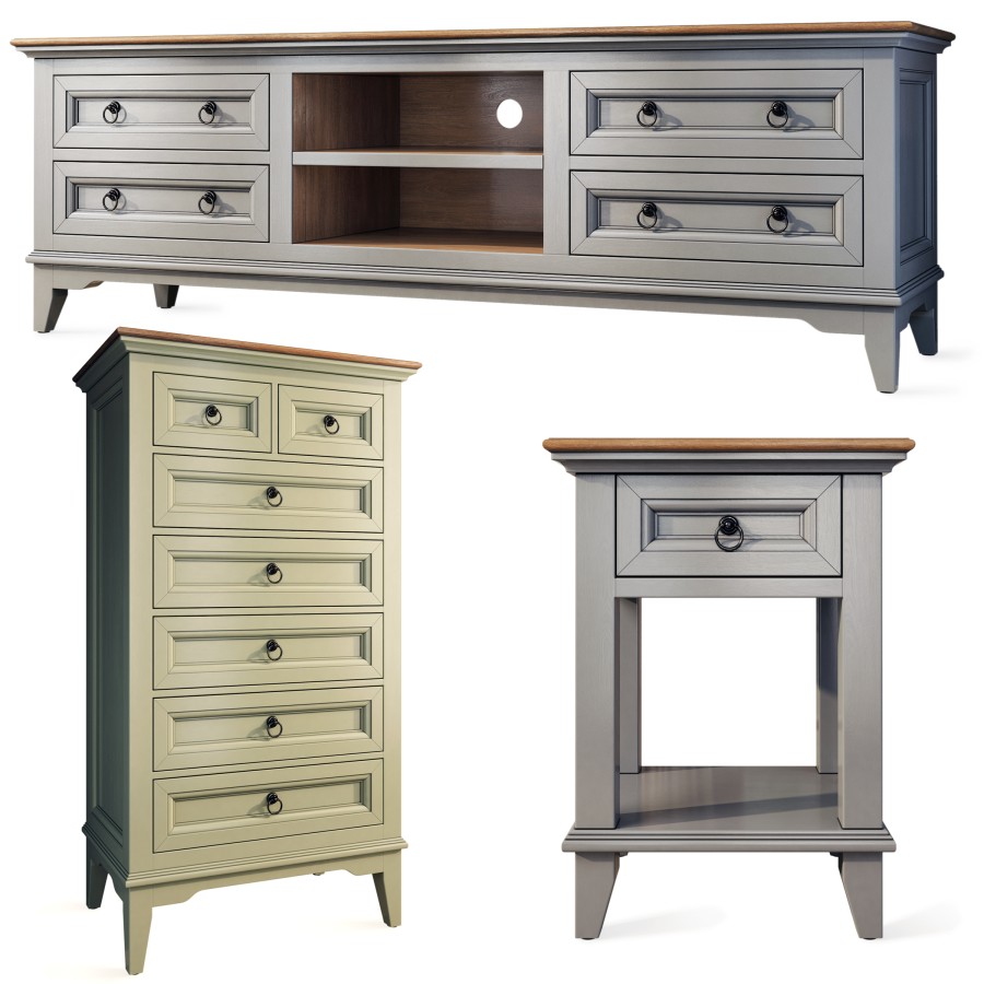 Dresser Bedside Table Esquisse By Country Corner - 3D Model for VRay, Corona