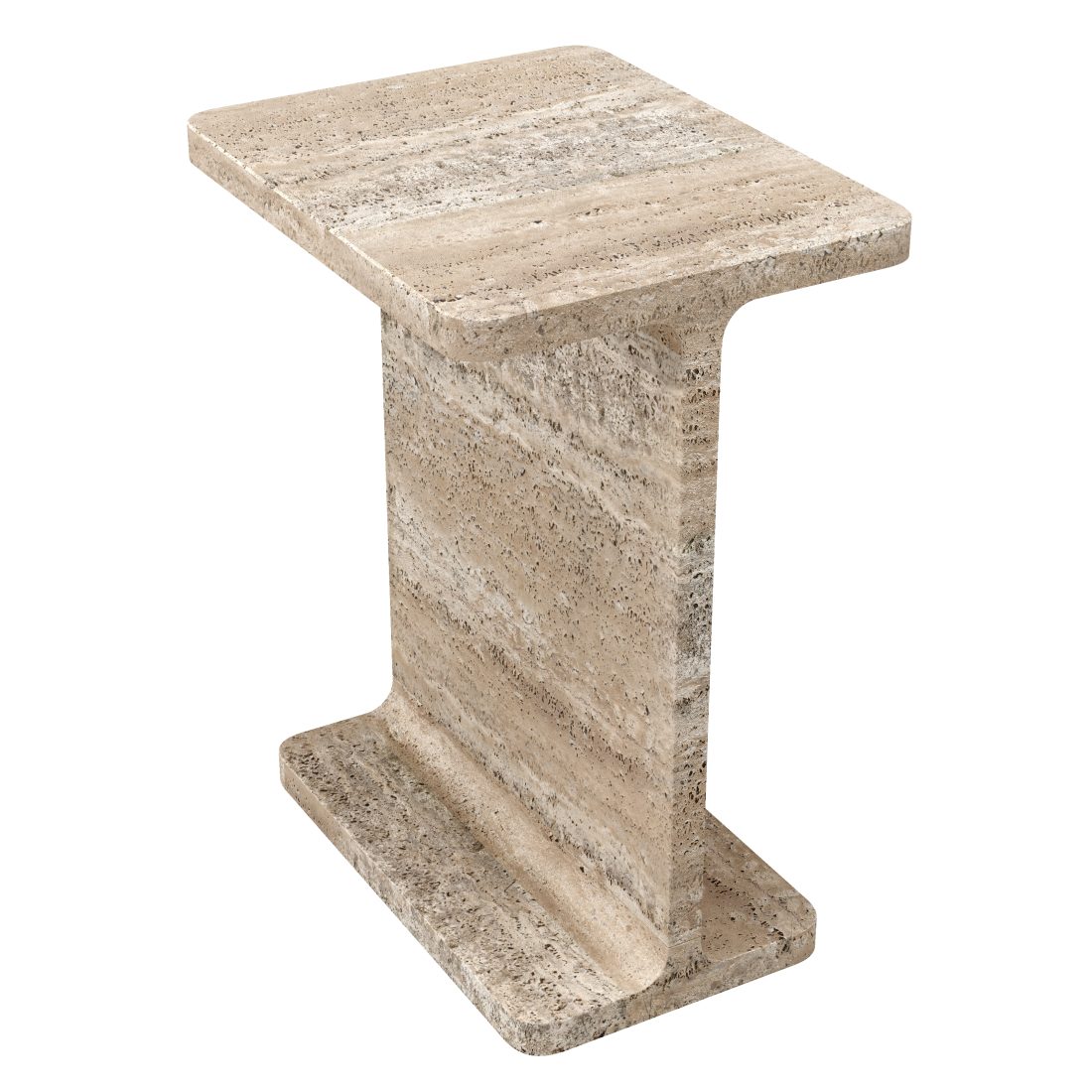 Ι Beam Marble Side Tables - 3D Model for VRay, Corona