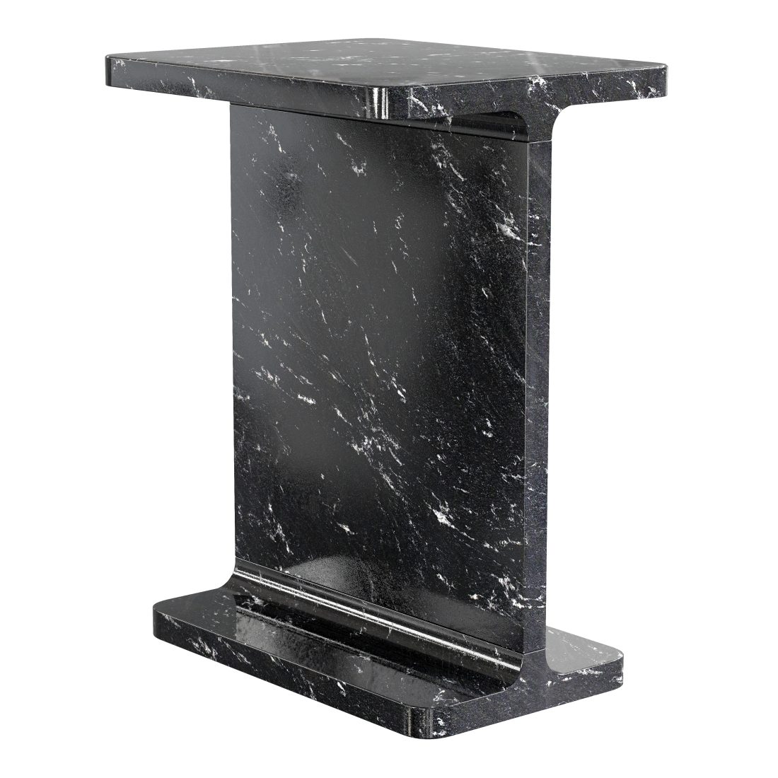 Ι Beam Marble Side Tables - 3D Model for VRay, Corona