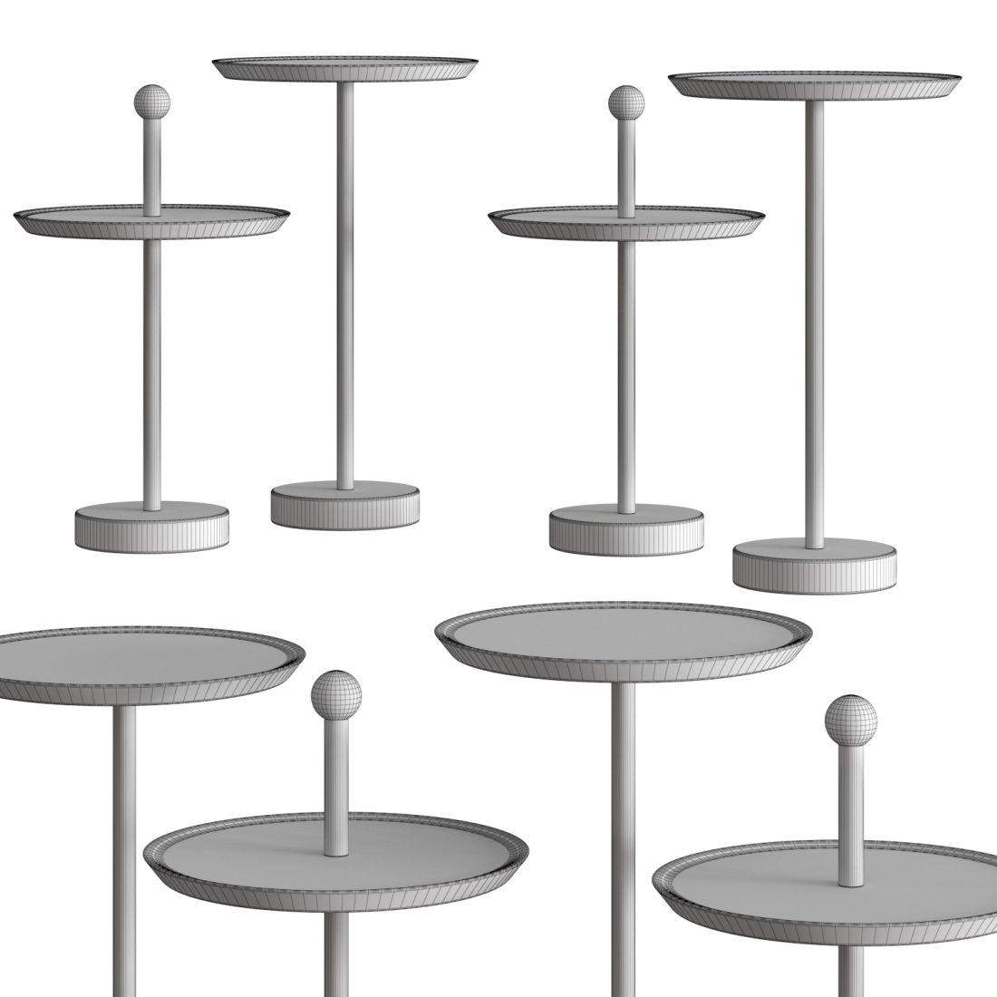 Pianca Contralto Coffee & Side Tables 3D Model for VRay, Corona | CGMood