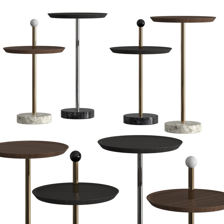 Pianca Contralto Coffee & Side Tables 3D Model for VRay, Corona | CGMood