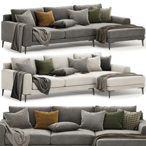 Harper 2-piece Chaise Sectional Sofa