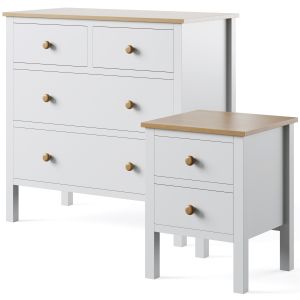 Bedside Cabinet And Chest Of Drawers Ashin