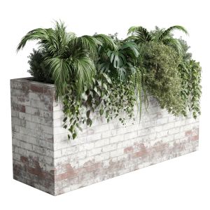 Brick Box Plants On Stand Set Outdoor Plant 117