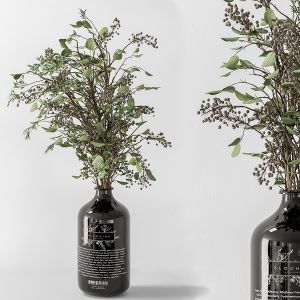 Bouquet - Green Branch In Glass Vase 68