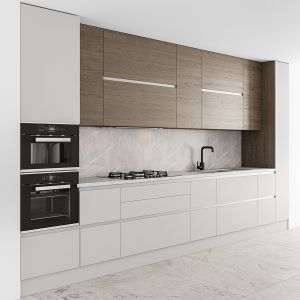 Kitchen Modern - White And Wood 56