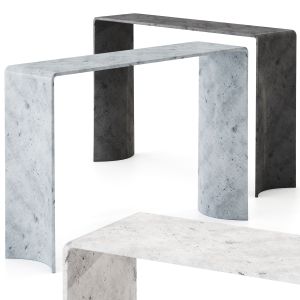 Tadao Rectangular Cement Console Table By Forma