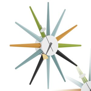 Vitra - Sunburst Clock Multicolor In Stock | Watch