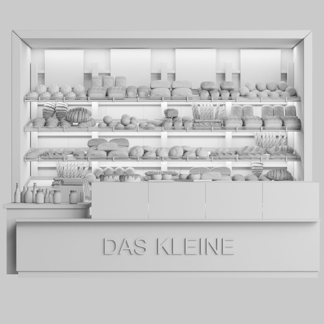 Bakery With Pastries And Desserts 3D Model for Corona | CGMood