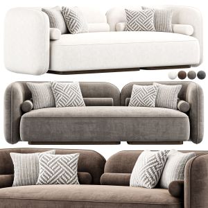 Scandinavian Style Velvet Sofa