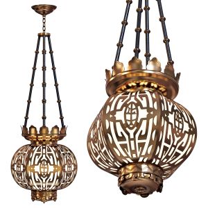 Pendant Lamp Oriental Style Brass