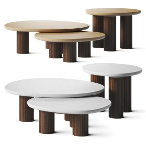 Stahl Band Lehm Coffee Tables