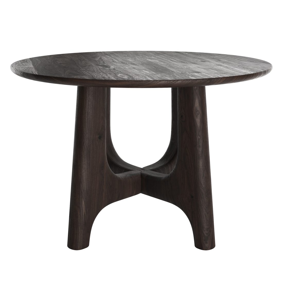 West Elm Tanner Solid Wood Round Dining Table - 3D Model for Corona