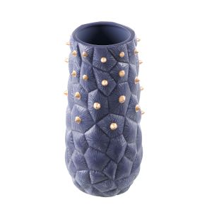 Zuo Large Cactus Vase Blue & Gold