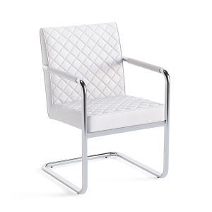 Zuo Quilt Modern Dining Chair In White
