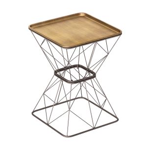 Zuomodern Timothy Side Table Gold