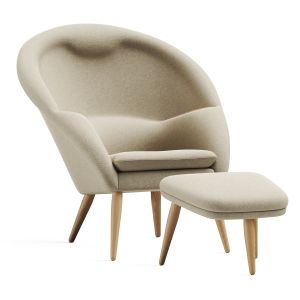 Menu Oda Lounge Chair & Oda Ottoman