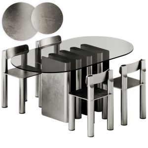 Tavolo 2 Table By Pulpo And Silo Aluminium Chair