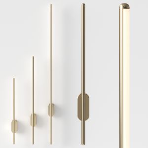 Gold Hardwired Linear Wall Sconce - Litfad