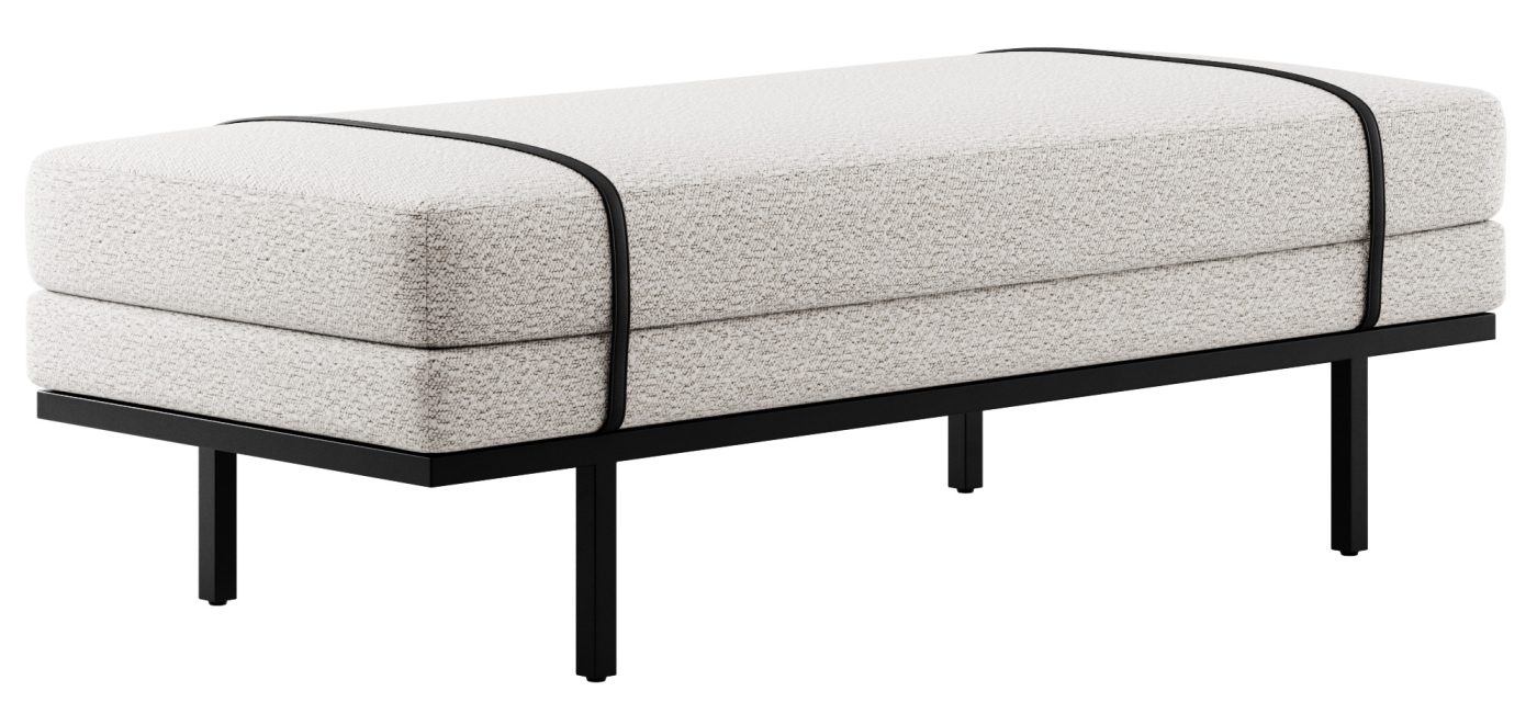 Ronan Modern Bench By Kathy Kuo Home - 3D Model for VRay