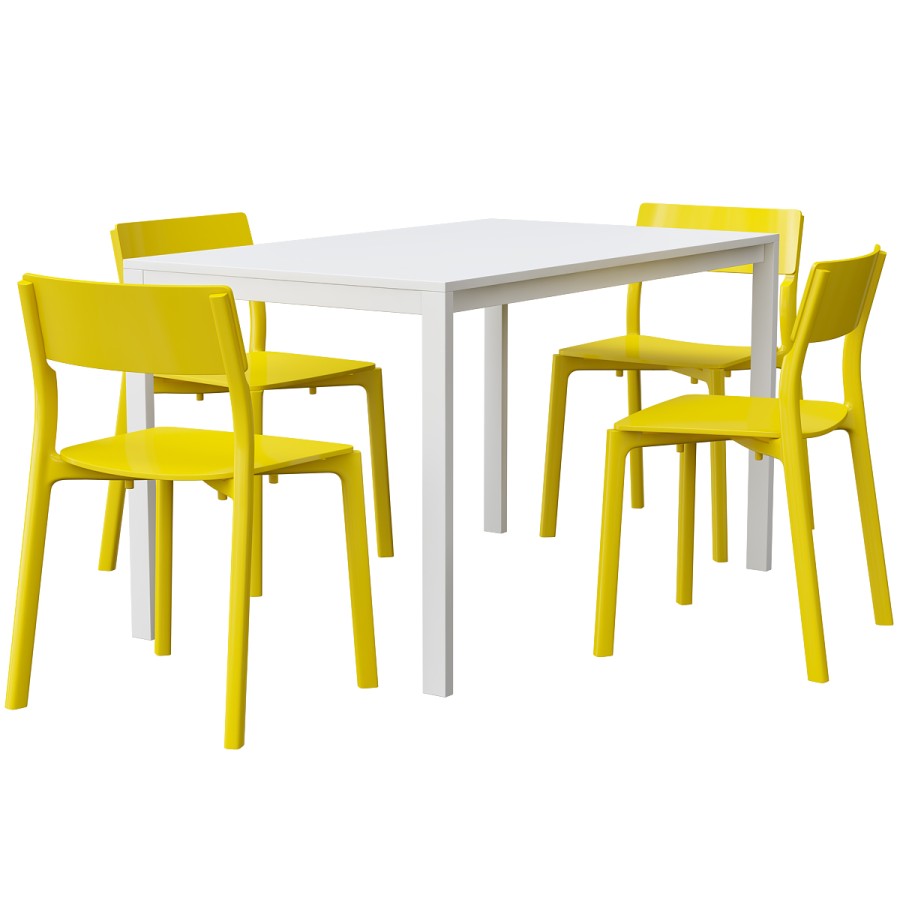2個セット 希少 廃盤 IKEA JANINGE ヤニンゲ スタッキングチェア 3個