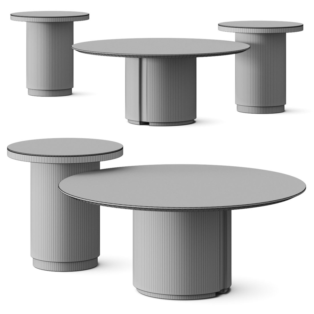Capital Collection Ercolino Coffee Tables 3D Model for VRay, Corona ...