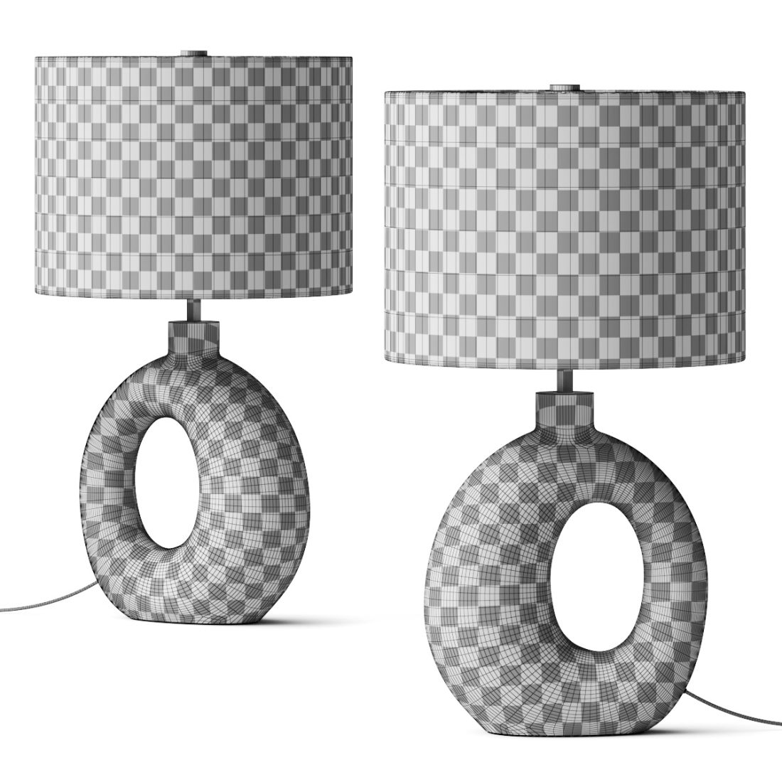Cb2 Exclusive Algarve Ceramic Table Lamp 3D Model for VRay, Corona | CGMood
