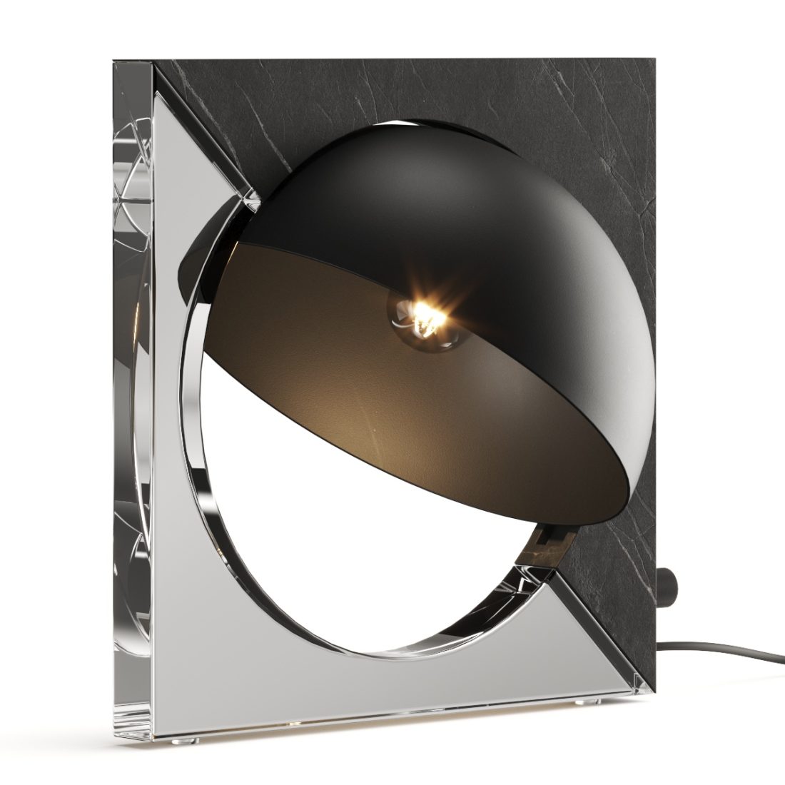Cb2 Exclusive Venus Black Resin Table Lamp - 3D Model for VRay, Corona