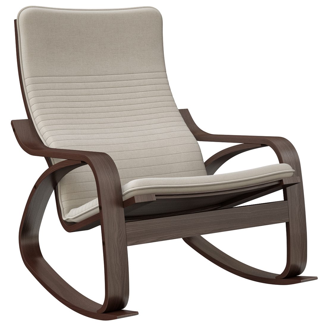 Ikea Table Rocking Poäng Rocking Chair Ikea - 3D Model for VRay