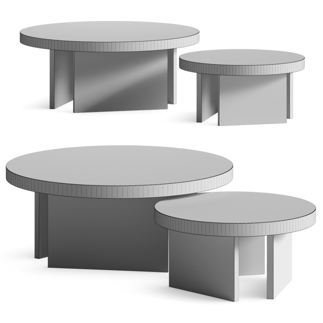 Autonomous Furniture Constantinople Round Coffee 3D Model for VRay ...