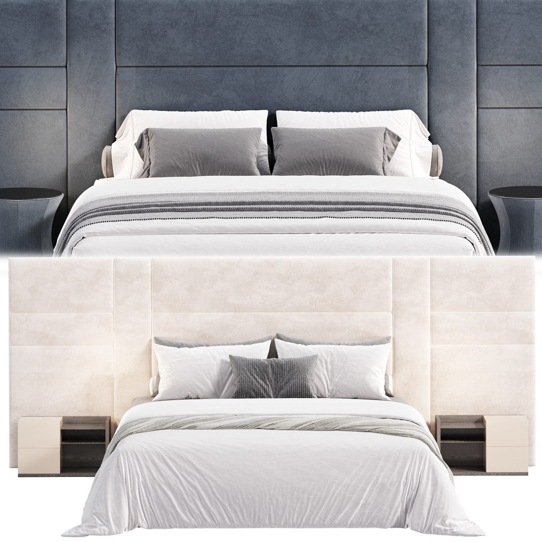 Ground Bed By Lecomfort - 3D Model for Corona