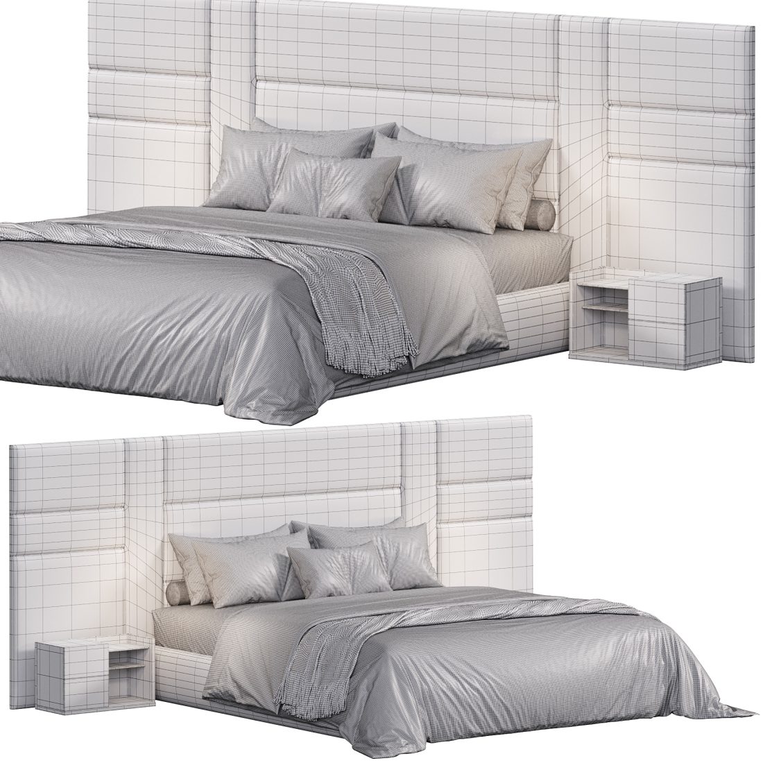 Ground Bed By Lecomfort - 3D Model for Corona